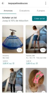 vinted les papatttes douces